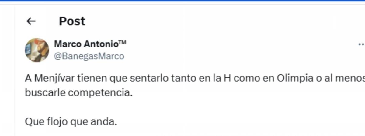 Bermudas - Honduras: Indignación y críticas contra Edrick Menjívar por lo que hizo