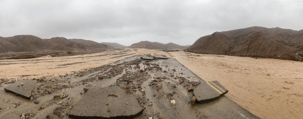 Las torrenciales lluvias que azotaron en los últimos día el sur de California, Estados Unidos, provocaron históricas inundaciones en uno de los lugares más calientes del mundo, el Valle de la Muerte.