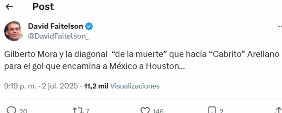 México- Honduras: Faitelson con ácido comentario y famoso europeo sorprendido