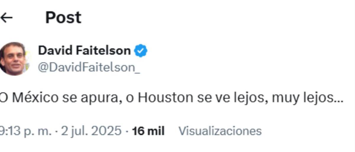 México- Honduras: Faitelson con ácido comentario y famoso europeo sorprendido