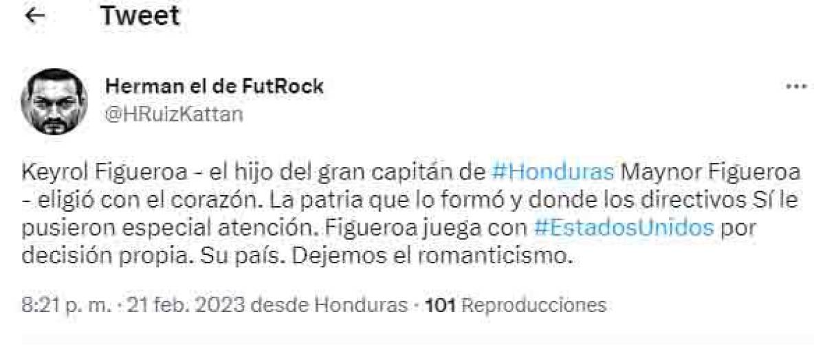 En Honduras no ha pasado desapercibida la gran participación de Keyrol Figueroa en Guatemala.