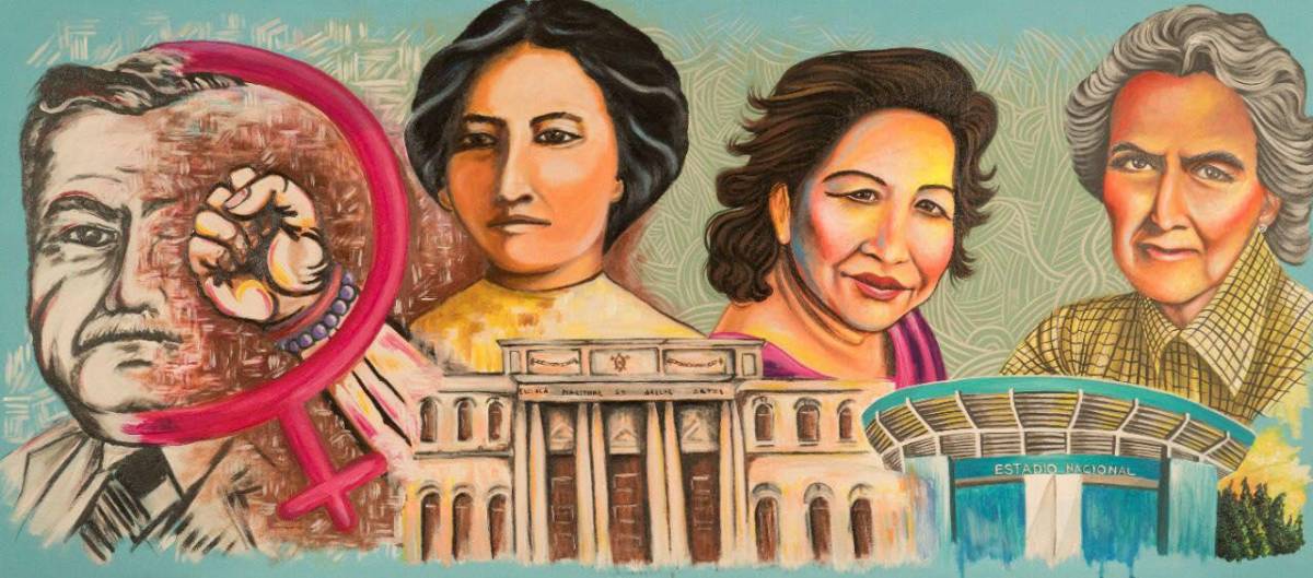 FOTOS: Hermosos murales adornarán la toma de posesión de la presidenta Xiomara Castro de Zelaya