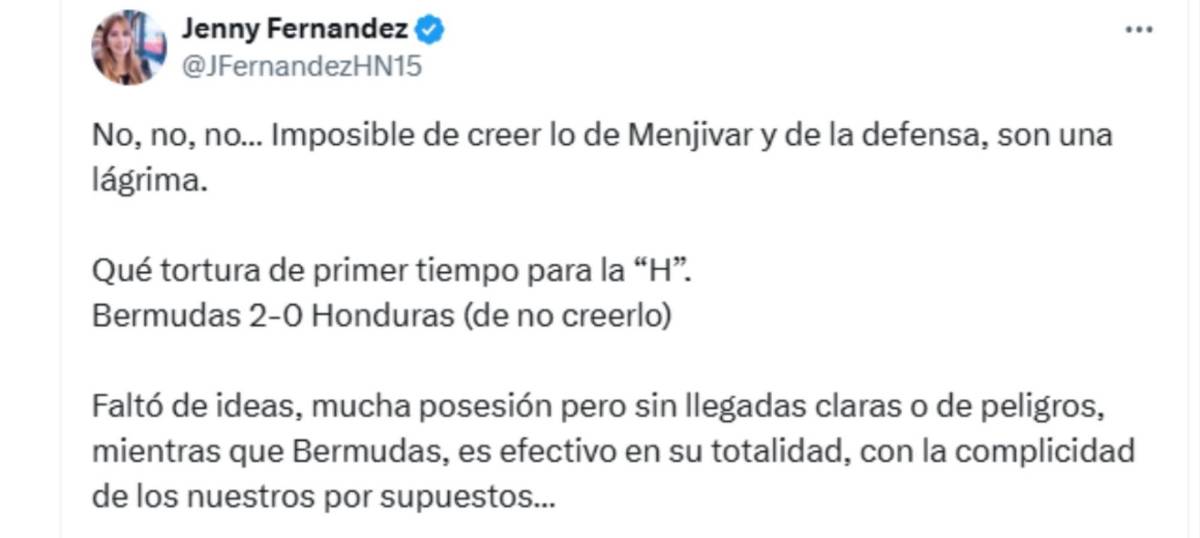 Bermudas - Honduras: Indignación y críticas contra Edrick Menjívar por lo que hizo