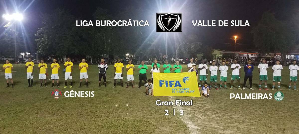 Génesis FC y Palmeiras mostraron un gran fútbol en el campo de la Colonia Valle de Sula #2 de San Pedro Sula.