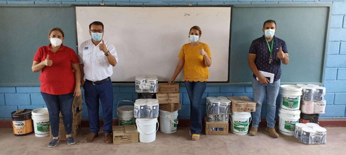 Trabajos en escuelas de Chamelecón avanzan y pronto volverán a clases