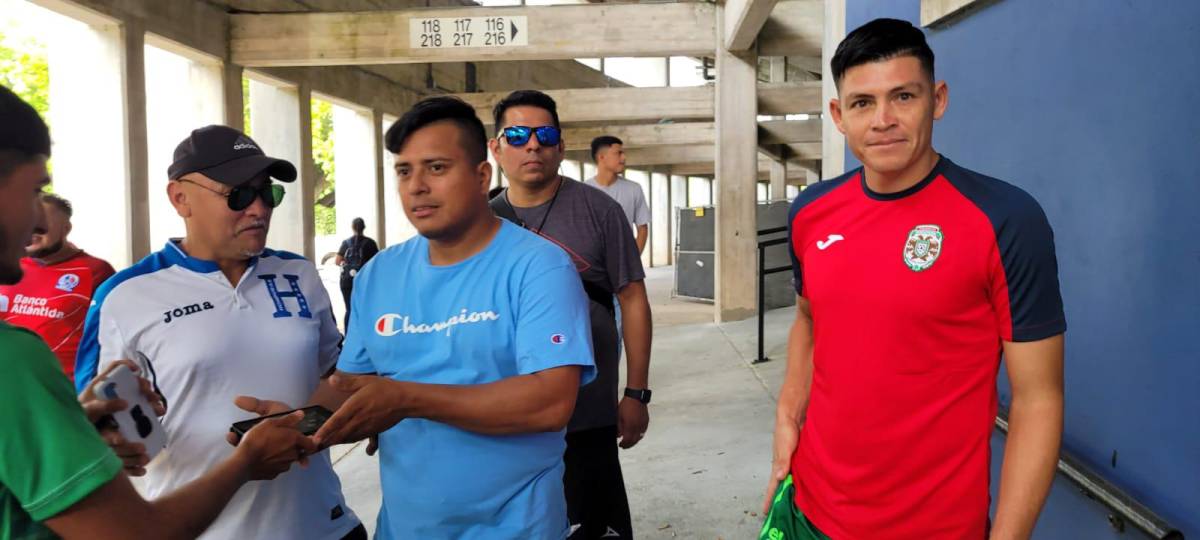 El jugador del Marathón se mostró feliz por el apoyo que recibió de los hondureños presentes en el estadio de Nueva Orleans.