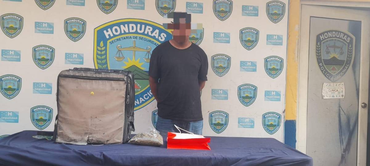 Luis trabajaba como delivery, pero en su mochila también llevaba sustancias prohibidas