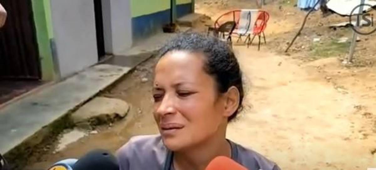 Aracely Banegas, madre de Wilmer se mostró destrozada por lo que sucedió a su hijo.