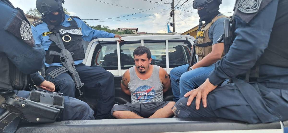 Capturan a otro miembro de banda Los Castillos en Copán