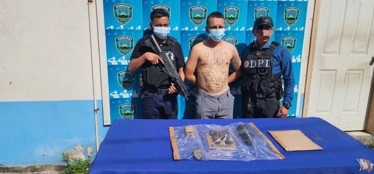 Capturan a El Cazador, presunto miembro de la pandilla 18 en La Lima