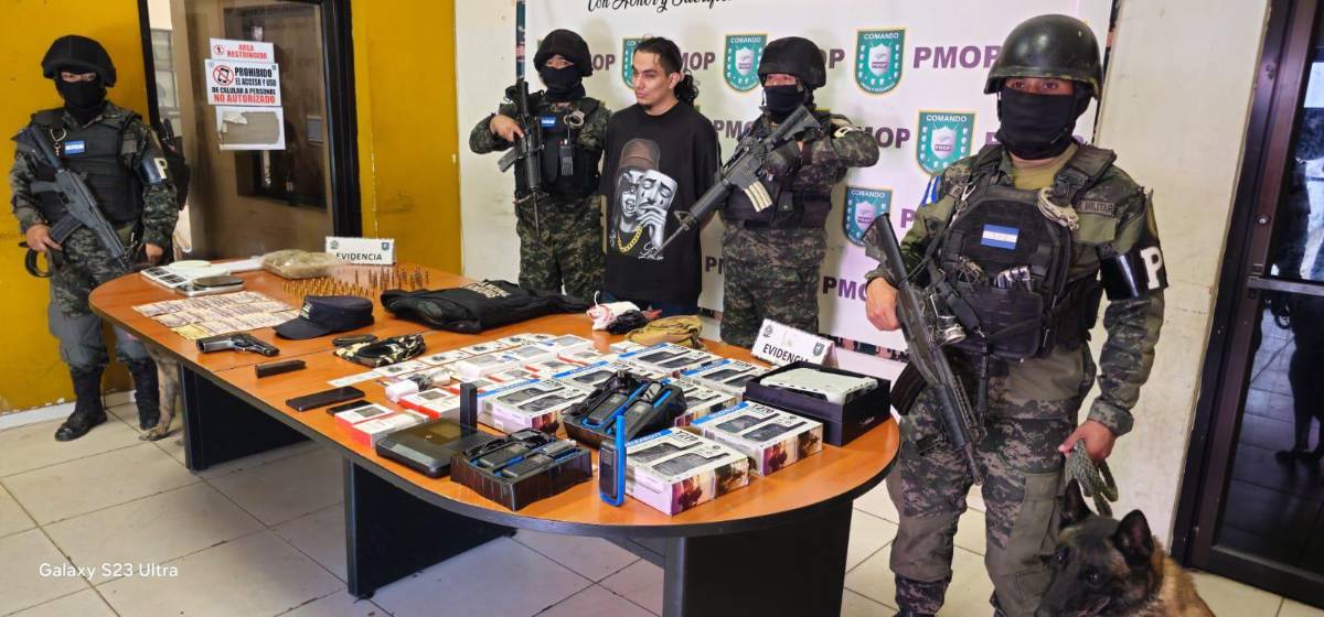 “Peligro” cayó con radios, arma y supuesta droga: lo señalan como cabecilla élite de la Pandilla 18