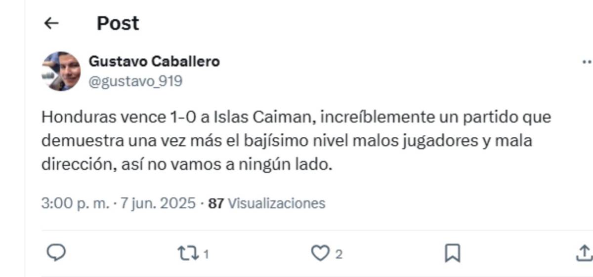 Selección de Honduras recibe ataques tras juego ante Islas Caimán: Famoso europeo habló