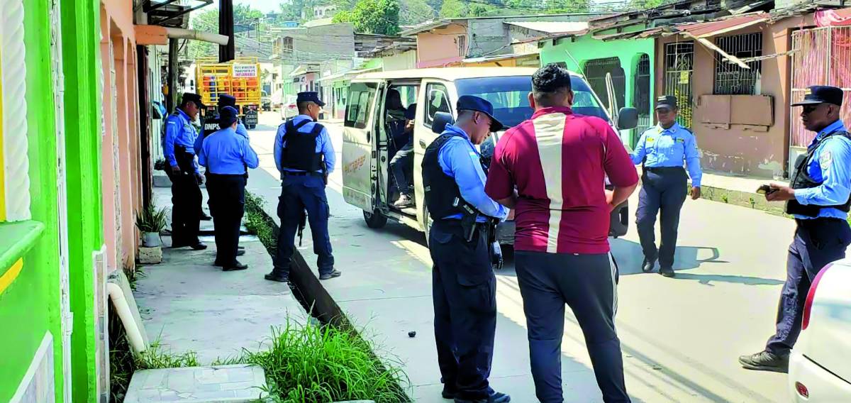 Los agentes policiales allanaron viviendas y realizaron registros en unidades del transporte.