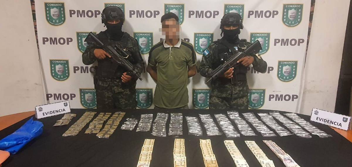 Capturan a El Chapulin por tráfico de drogas en Choloma, Cortés