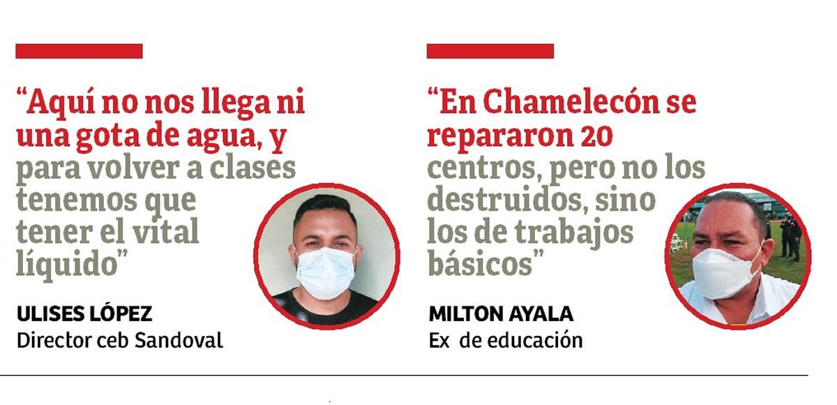 Escuelas azotadas por huracanes siguen sin agua, luz y pupitres