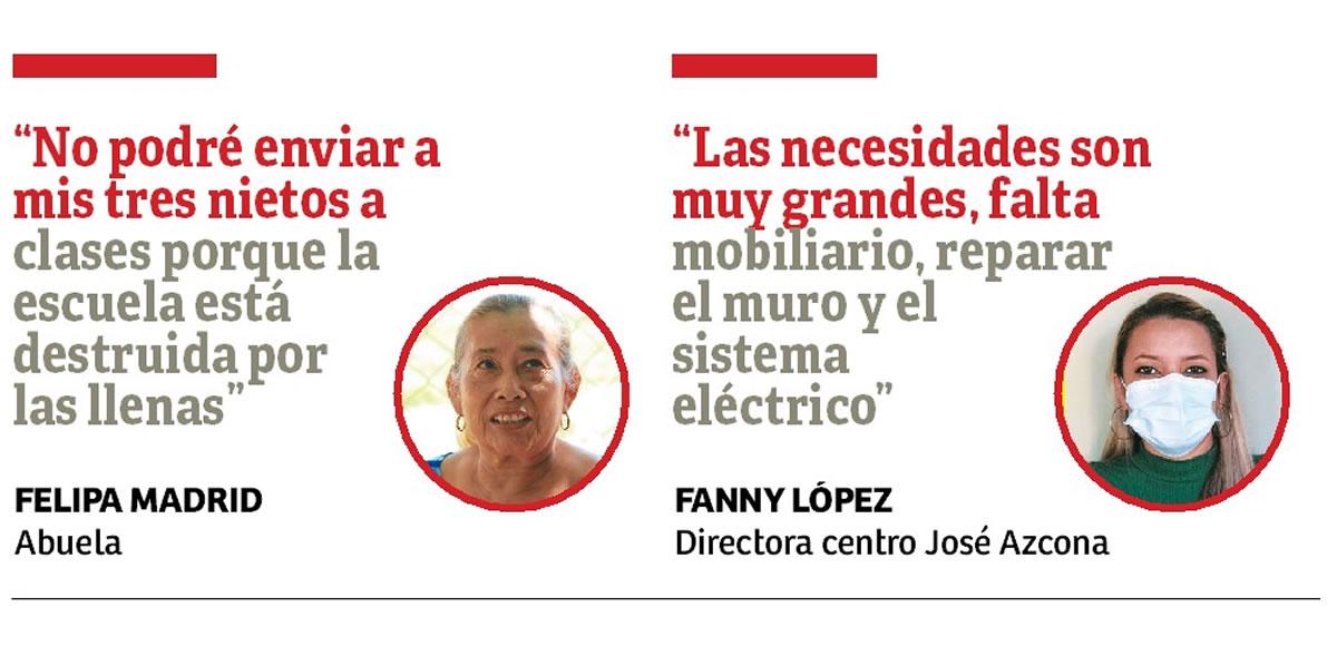 Escuelas azotadas por huracanes siguen sin agua, luz y pupitres