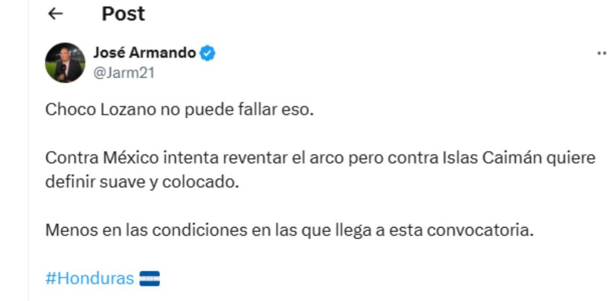 Selección de Honduras recibe ataques tras juego ante Islas Caimán: Famoso europeo habló