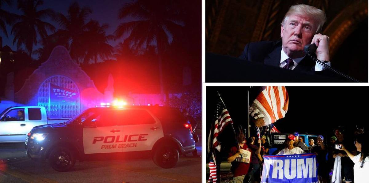 Las imágenes de la inédita redada del FBI a la mansión de Trump en Florida