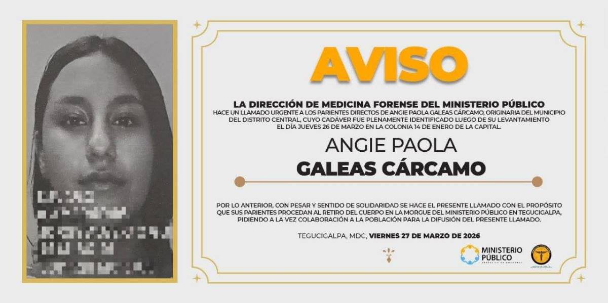 Siguen enamorando a Angie Galeas en Instagram sin saber que su cuerpo está en la morgue