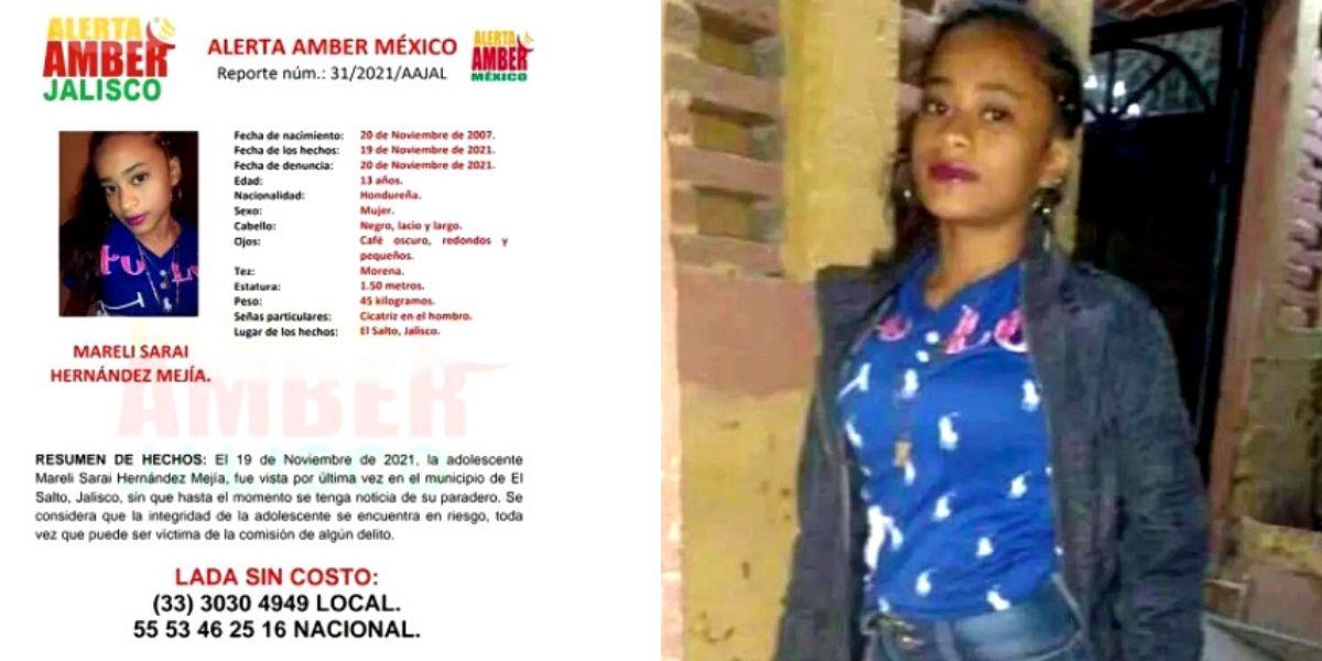 Activan Alerta Amber en México por desaparición de adolescente hondureña