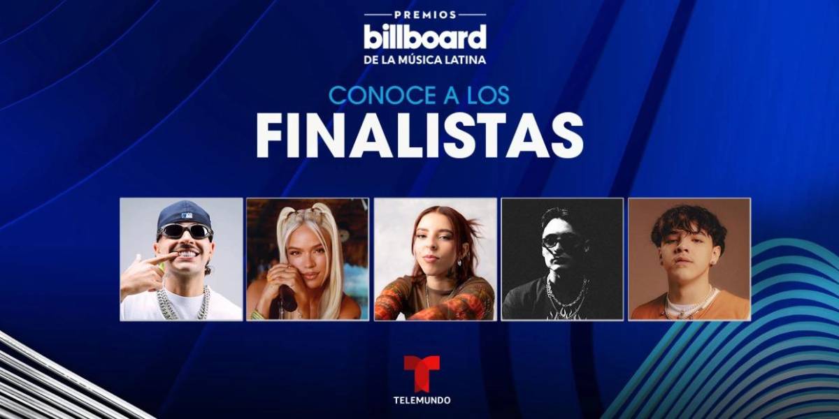 Los grandes finalistas de los Premios Billboard de la Música Latina 2024