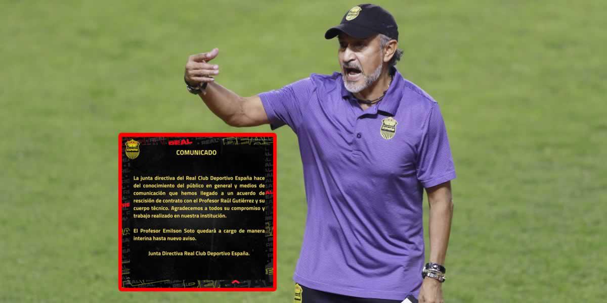 ‘Potro‘ Gutiérrez, despedido del Real España tras la derrota contra Marathón