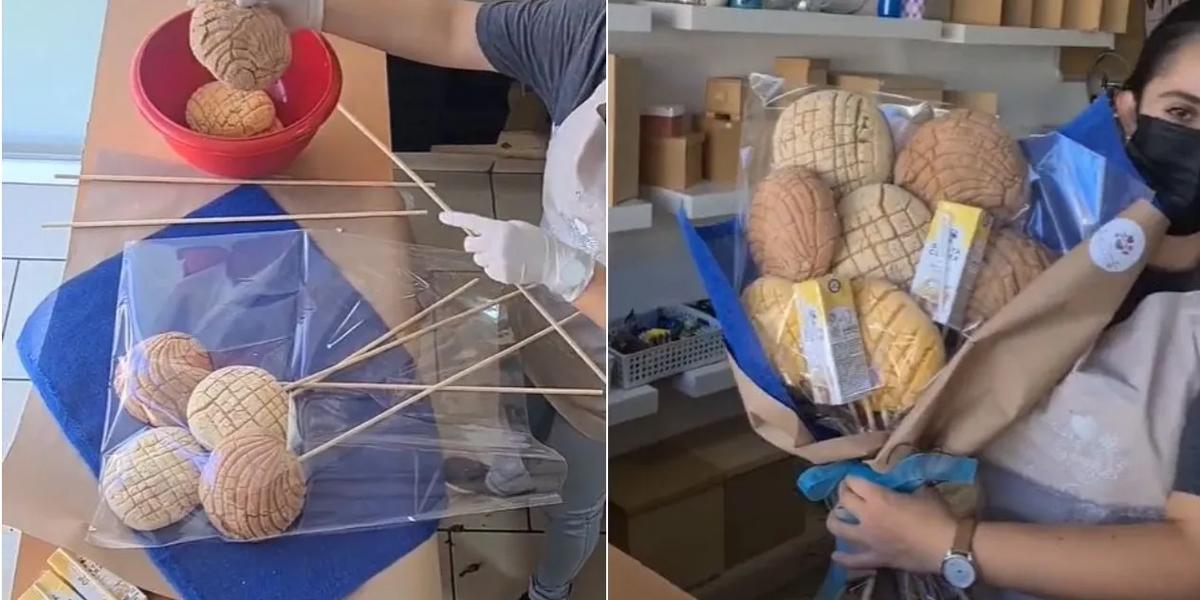 Viral en TikTok: una joven prepara un ramo con semitas y se vuelve viral