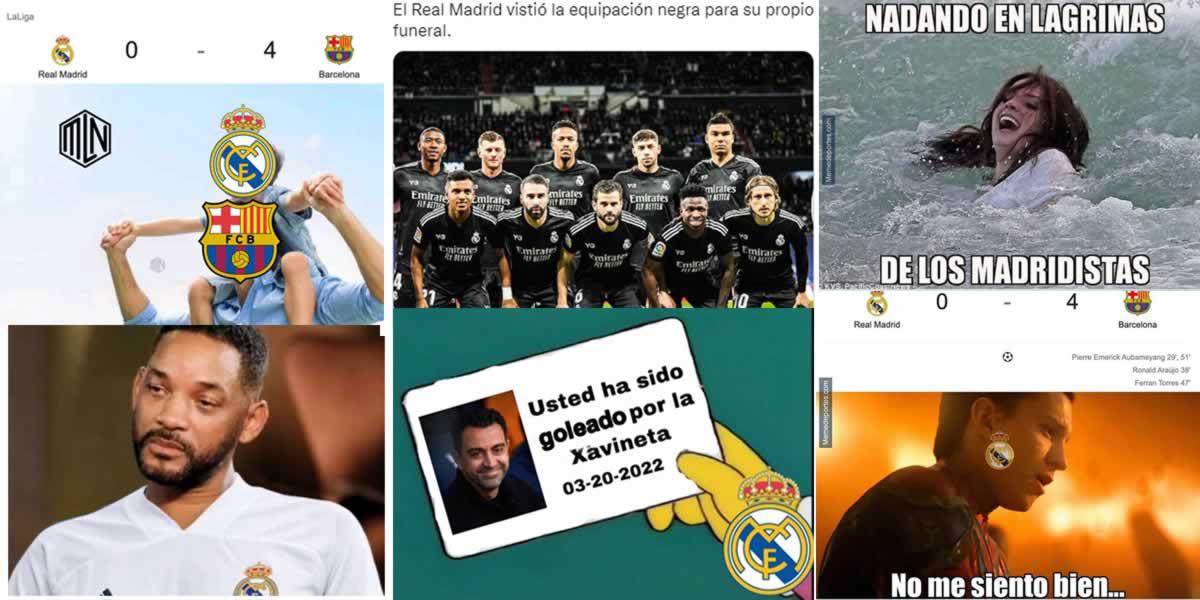 Estos son los divertidos memes que dejó la goleada que le endosó el Barcelona al Real Madrid (0-4. La ‘Xavineta‘ se paseó en el Santiago Bernabéu.