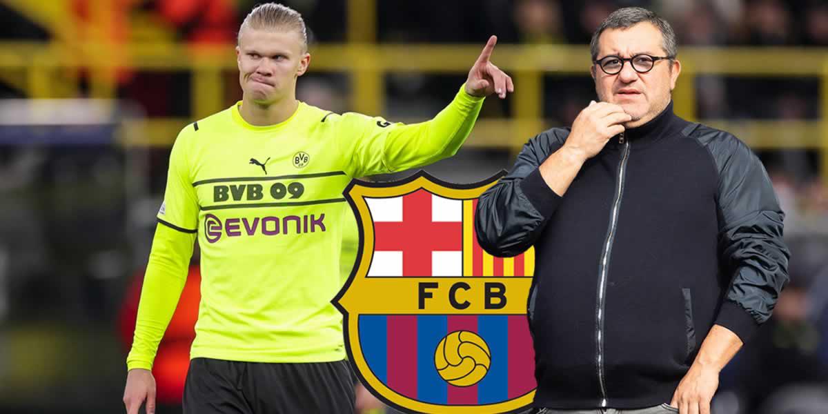 ¿Haaland al Barça? Agente del noruego enciende las alarmas sobre su futuro