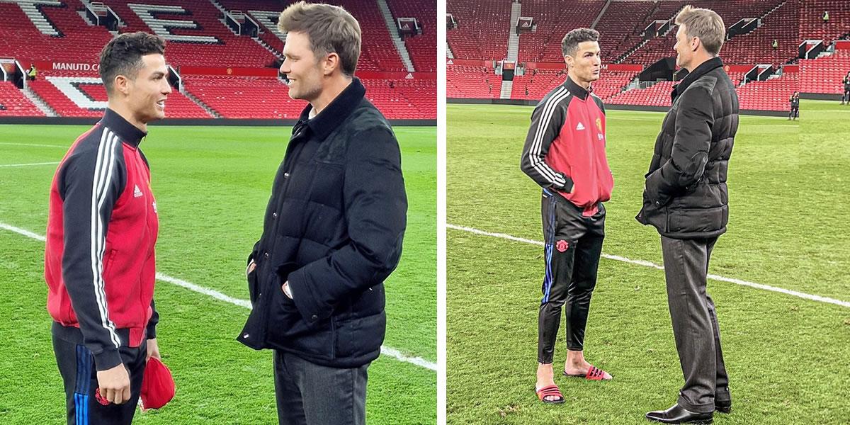 ¡Encuentro de leyendas! Cristiano Ronaldo y Tom Brady se reúnen en Old Trafford