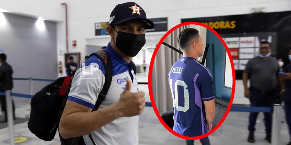 Héctor Castellanos vuelve a Honduras tras duelo con Messi en Miami: ¿Qué hizo con su camiseta?