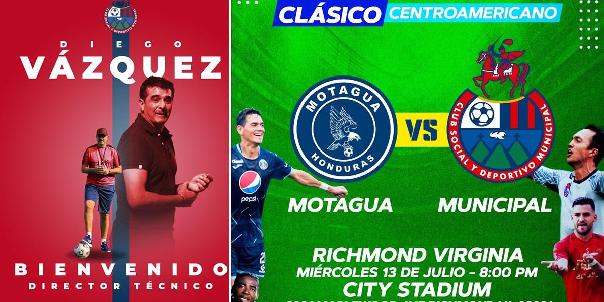 Motagua confirma dos partidos amistosos contra el Municipal de Diego Vázquez en gira por Estados Unidos