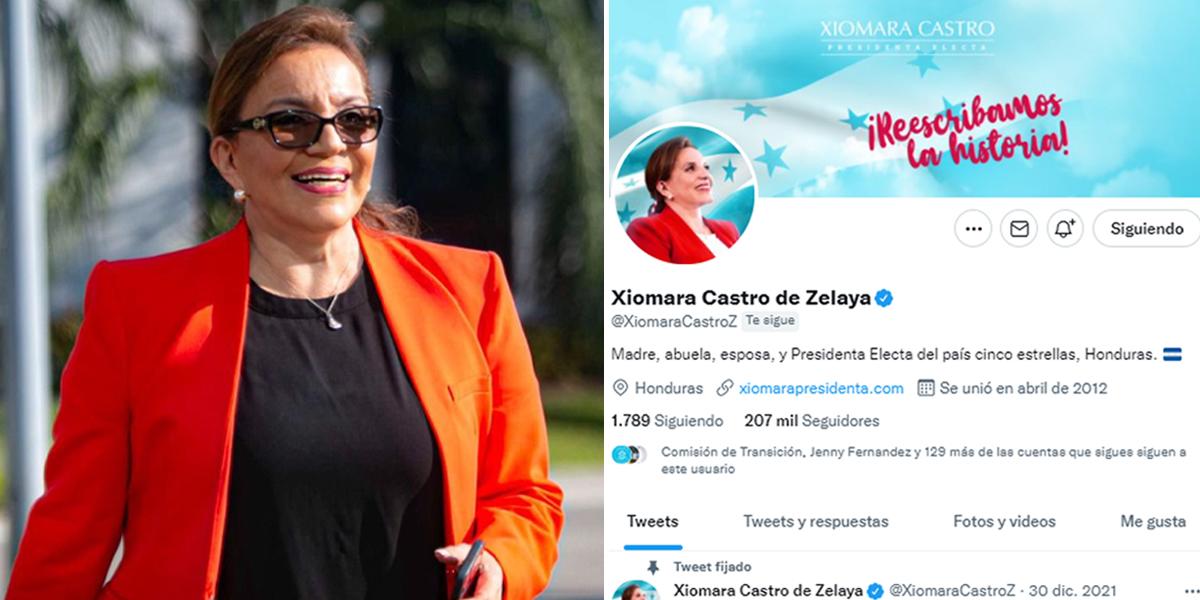 La presencia de Xiomara Castro en las redes sociales