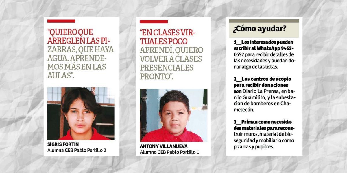 Escuelas de Chamelecón en espera de ayuda para volver a clases