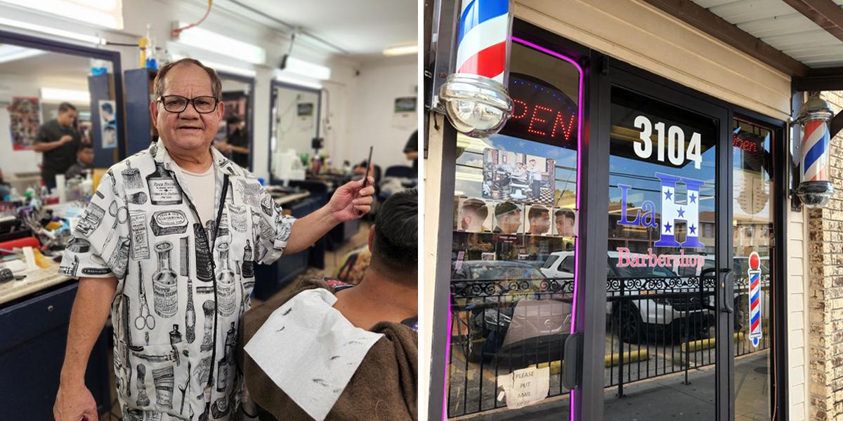 Hondureño triunfa con su barbería en Luisiana, Estados Unidos