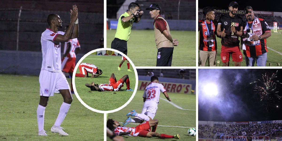 Las imágenes del debut del Olimpia con un tirunfo (0-1) contra el Vida en el inicio del Torneo Apertura 2022, en el estadio Municipal Ceibeño.