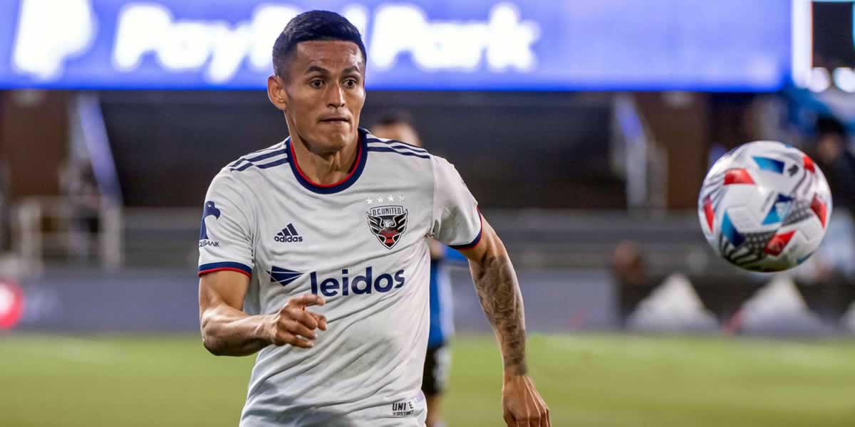 Andy Najar no vinó a la Bicolor por arrastrar una lesión, pero sí jugó de titular con DC United