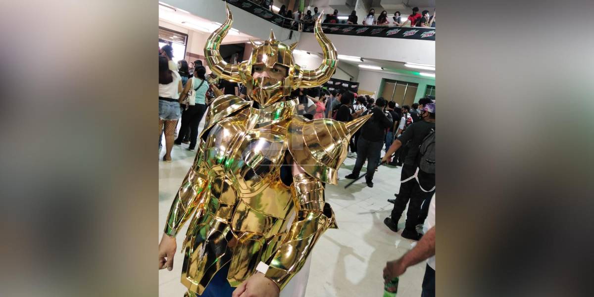 Este joven se robo fue uno de los cosplay más atractivos del evento en San Pedro Sula. 