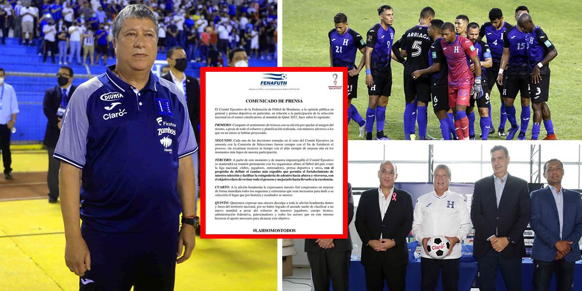 Comunicado de Fenafuth: pide perdón por quedar fuera del Mundial y ¿el futuro del ‘Bolillo’ Gómez?