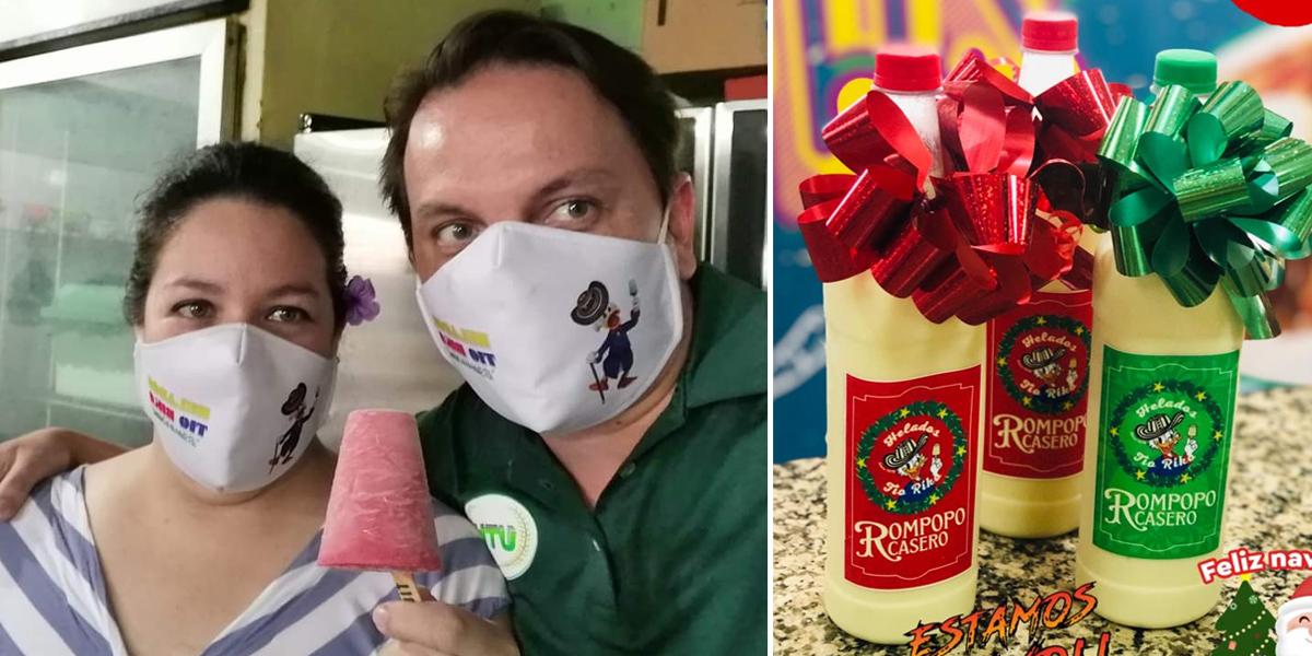 Matrimonio vende deliciosos helados y rompopo en San Pedro Sula