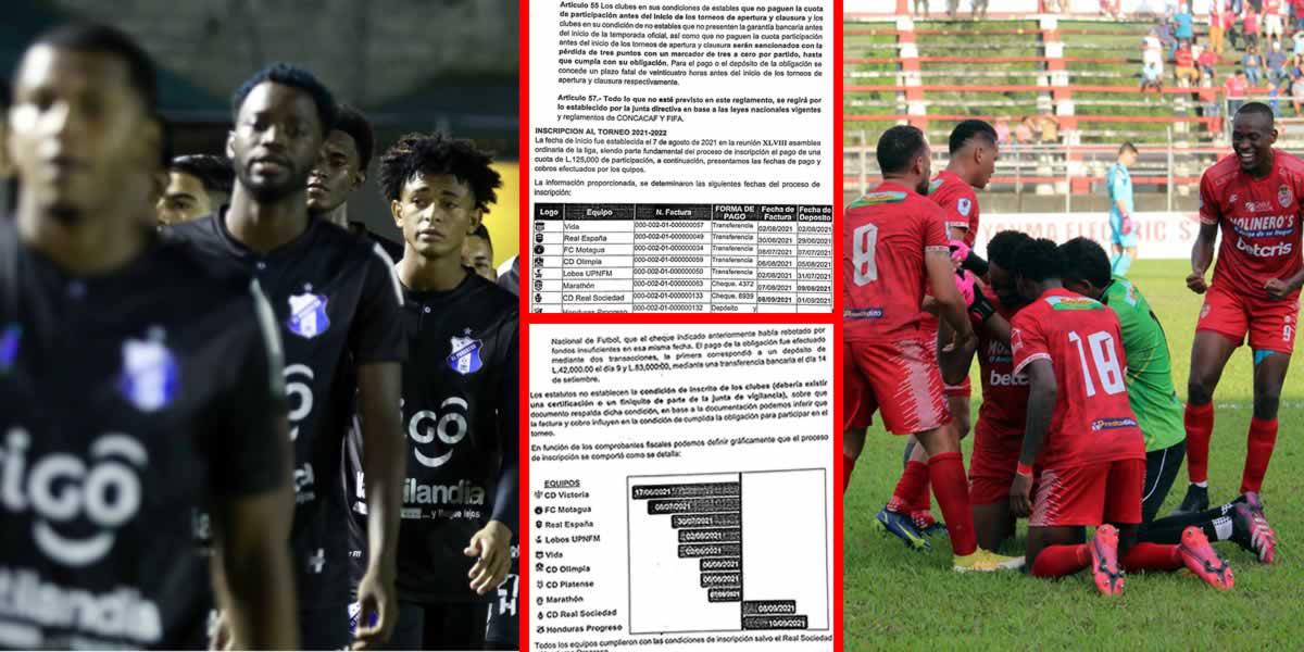 Honduras Progreso y Real Sociedad, camino a perder puntos; Auditoría revela fallos administrativos en la Liga Nacional