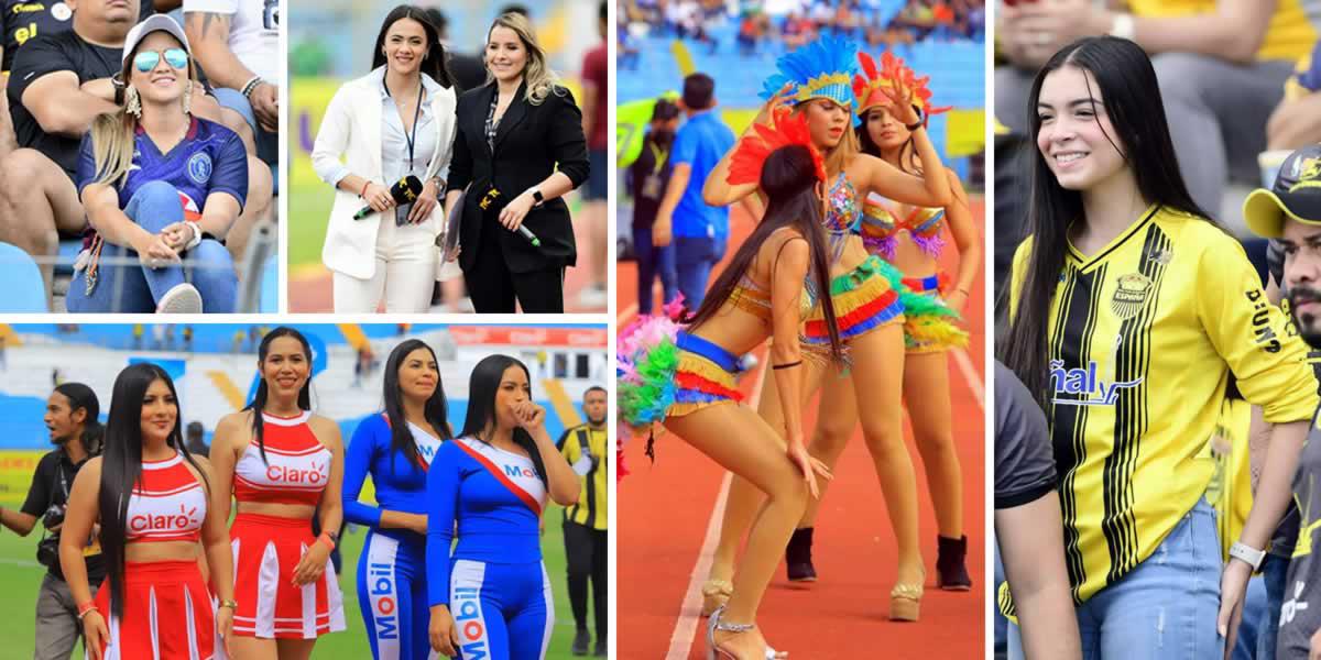 ¡Qué lindas! Las chicas que cautivaron en la Gran Final Real España-Motagua en el Olímpico
