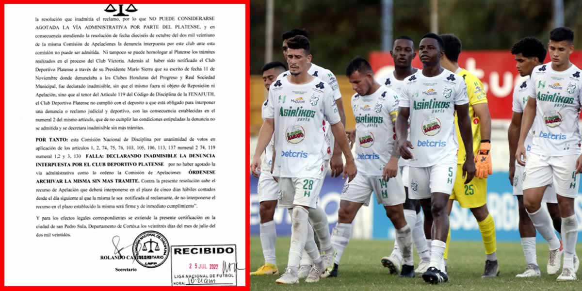 Comisión de Disciplina toma una decisión y declara inadmisible denuncia de Platense