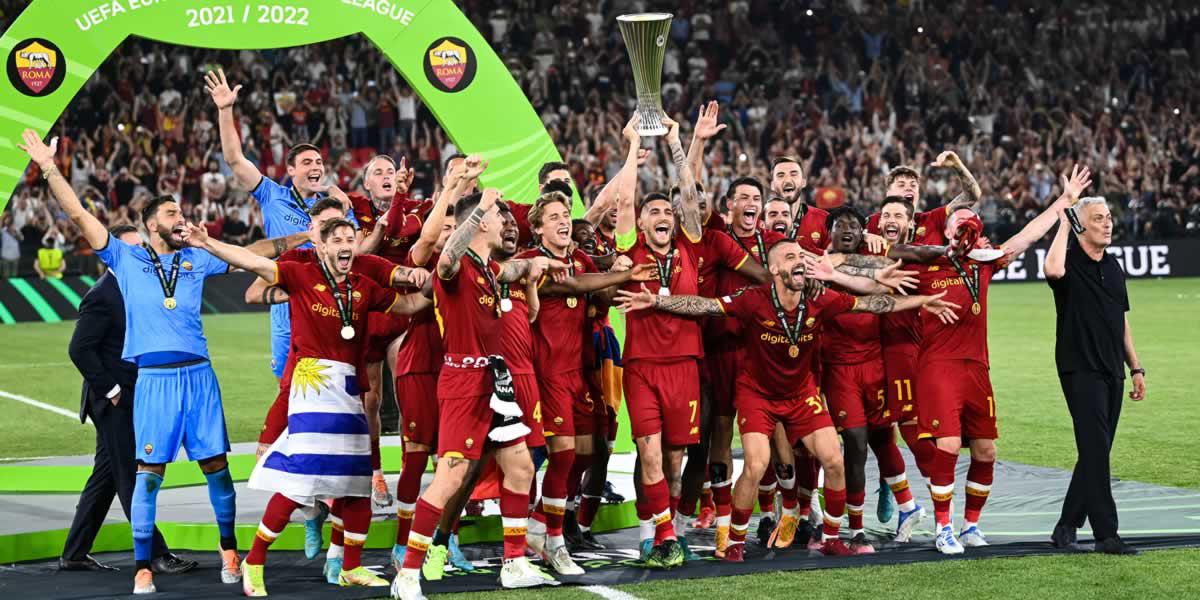¡Campeones! La Roma y Mourinho se llevan la primera Conference League