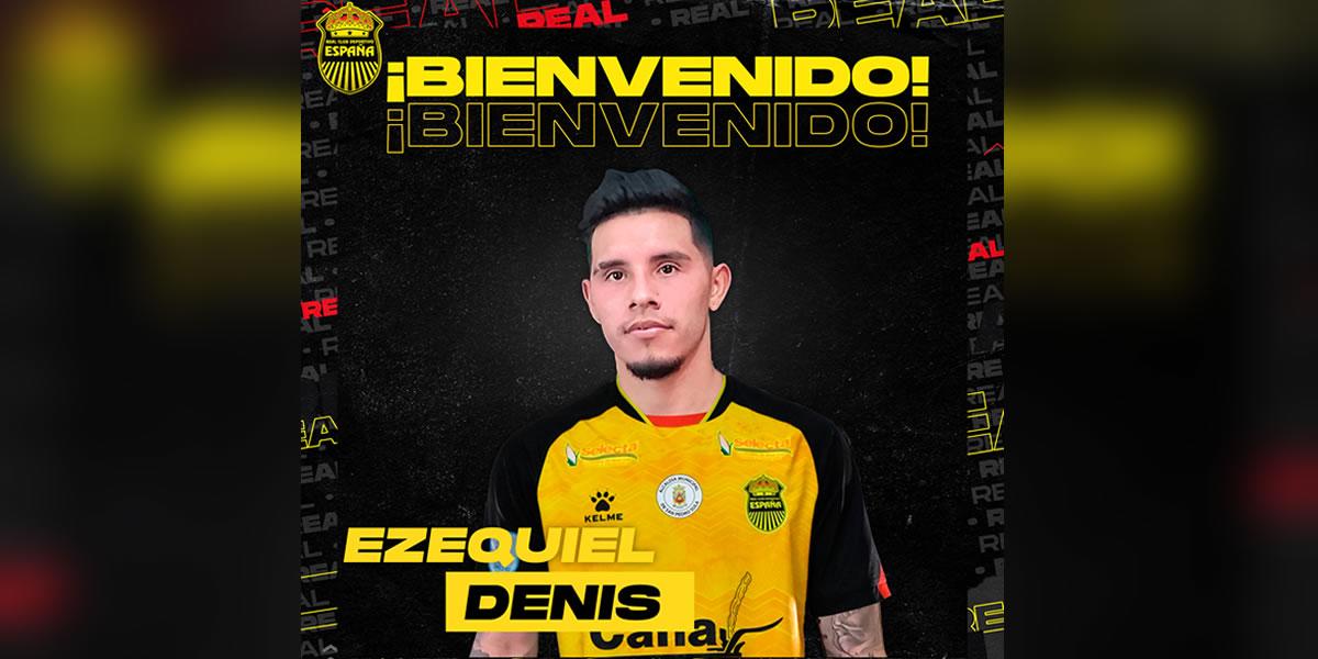 Real España oficializa su cuarto fichaje: El centrocampista argentino Ezequiel Denis