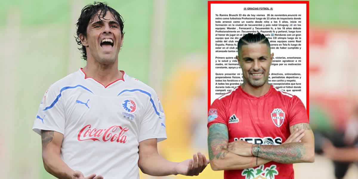 Ramiro Bruschi anuncia su retiro del fútbol a los 40 años y lo que hará ahora
