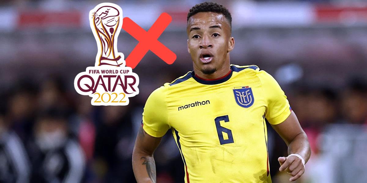 Byron Castillo se quedaría fuera de la convocatoria de Ecuador para el Mundial de Qatar 2022