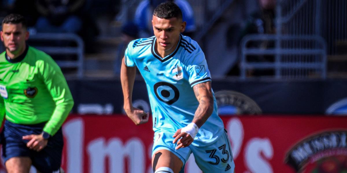 Kervin Arriaga debutó con el Minnesota United en la MLS y estuvo cerca de hacer un golazo