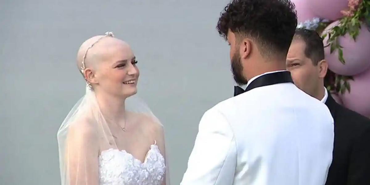 Virales: Joven con cáncer terminal cumple su sueño de casarse