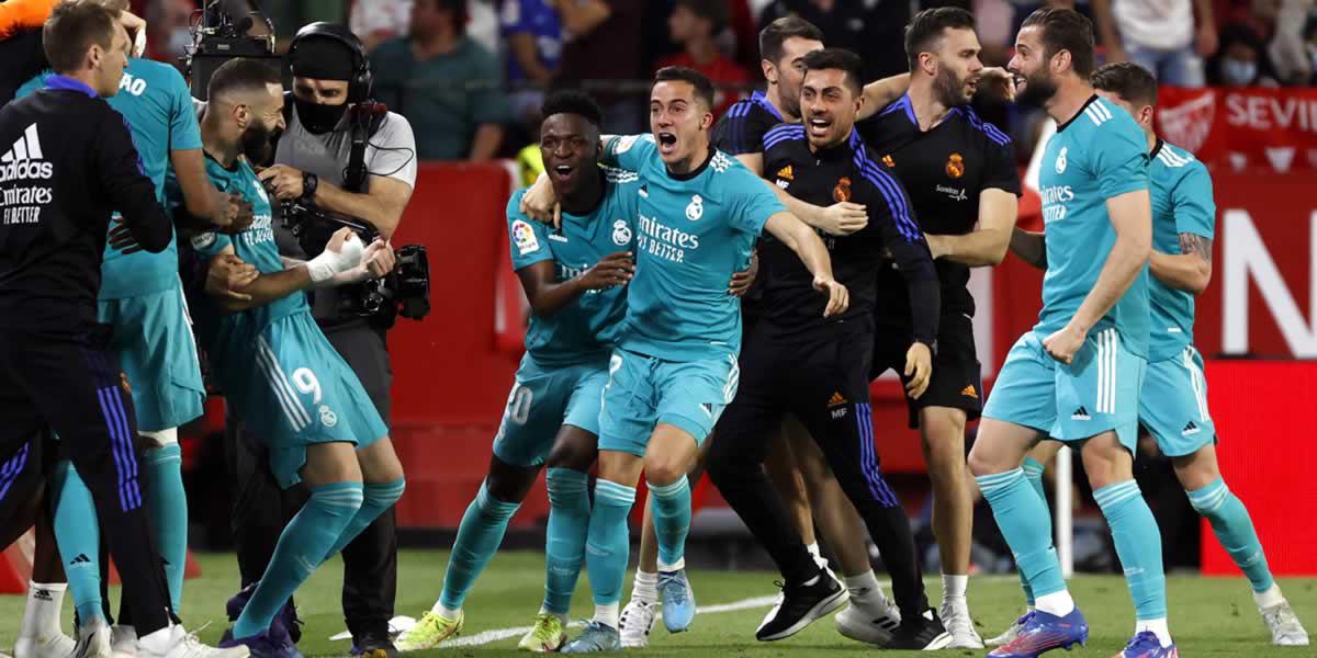 Real Madrid remonta con épica al Sevilla y da un golpe definitivo en la Liga Española